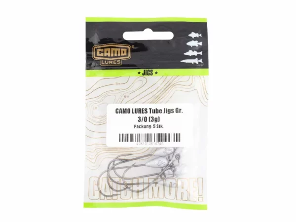 Camo Lures Tube Jighaken Blister