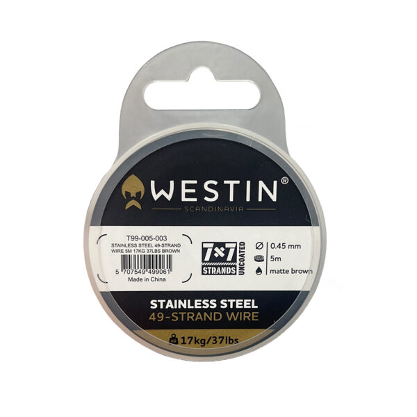 Westin Stainless 7x7 Stahlvorfach 5m Verpackung